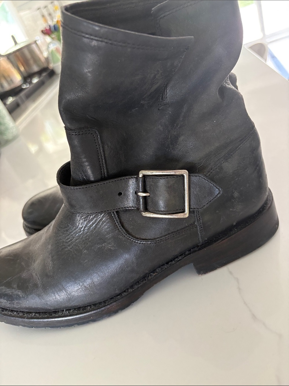 Frye black Veronica leather boot